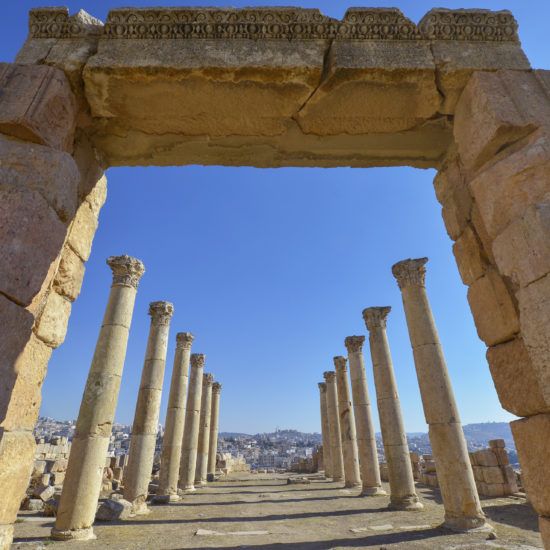 Jerash colonnes