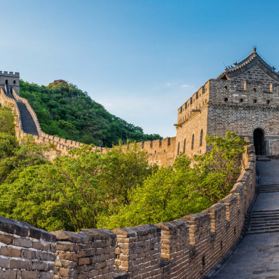 panoramic view of Great Wall of China
