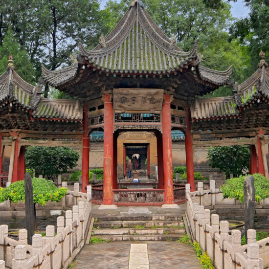 The Great Mosque in Muslim Quarter in old city, Xi'an China.