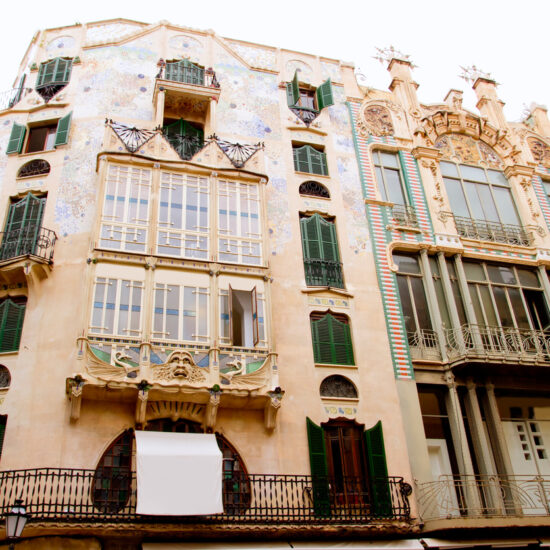 Majorca Placa Plaza Marques de Palmer modernist building