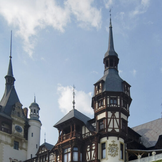 Beautiful Peles Castle in Sinaia, Romania