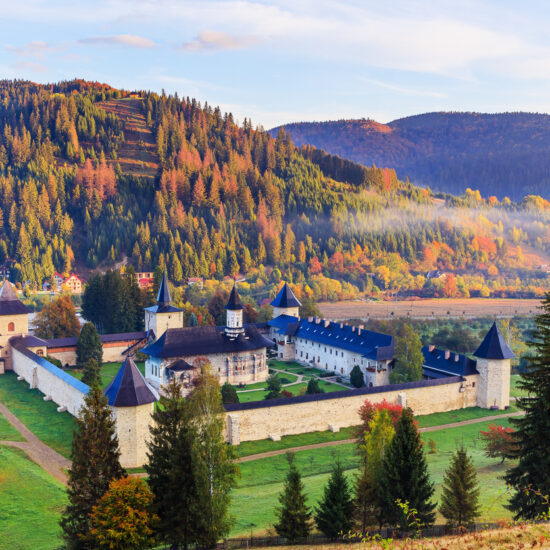 The Sucevita Monastery, Romania.