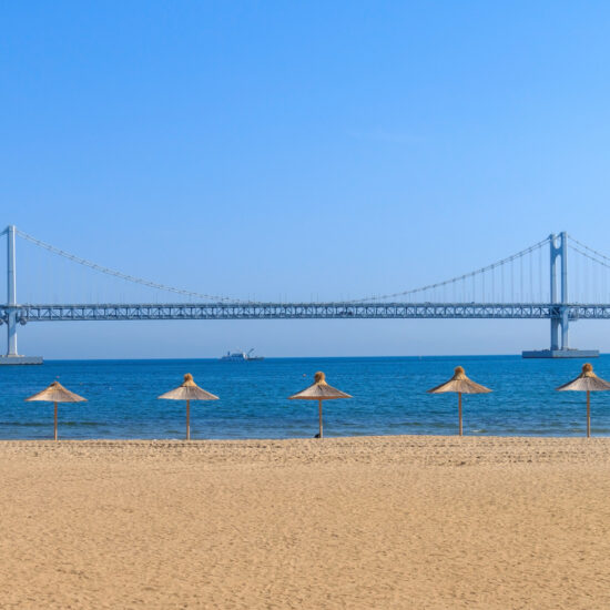 Gwangalli beach and seascape in Busan