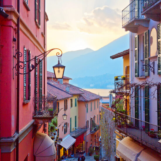 World famous village of Bellagio on Lake Como, Lombardy, Italy