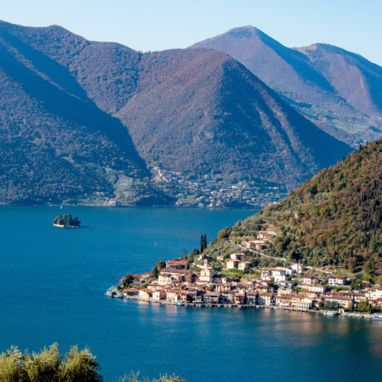 The village of Peschiera, on the island of Monte Isola