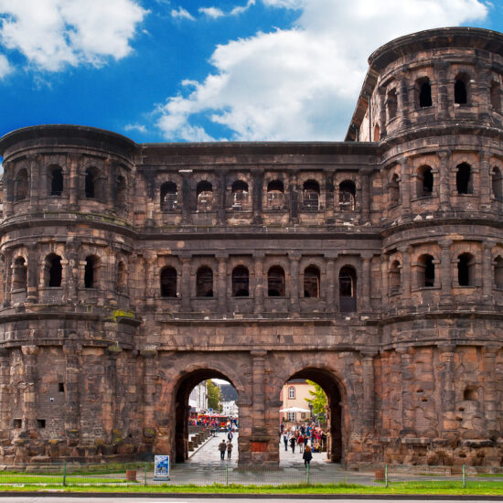 The Porta Nigra in Trier on the Moselle