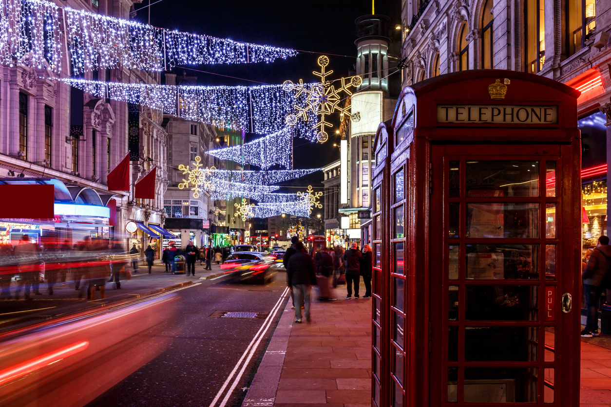 Soho in Christmas, London