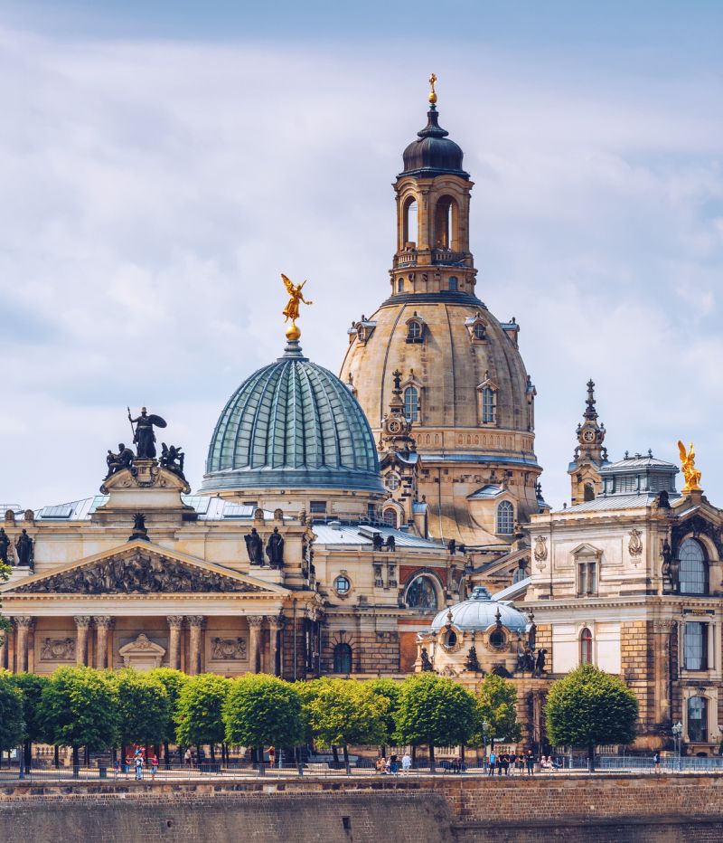 The ancient city of Dresden, Germany. Historical and cultural center of Europe.
