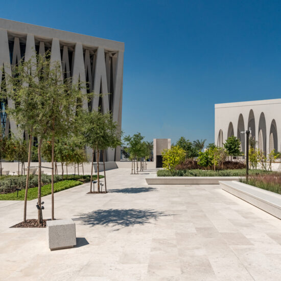 The Synagogue and Mosque at The Abrahamic Family House, Saadiyat Cultural District, Abu Dhabi