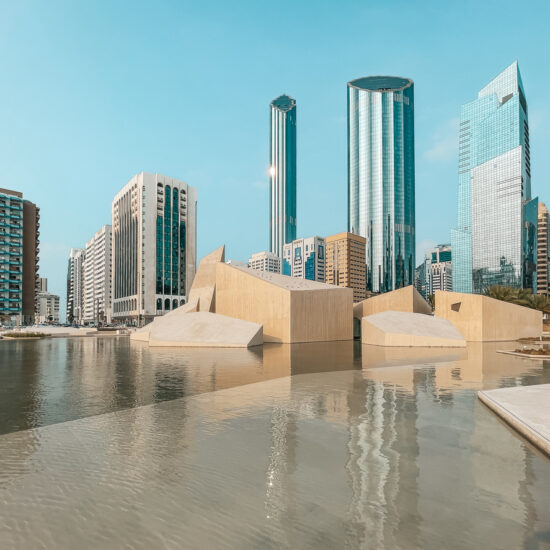 UAE capital landmarks Qasr Al Hosn museum, one of the oldest buildings in Abu Dhabi, UAE