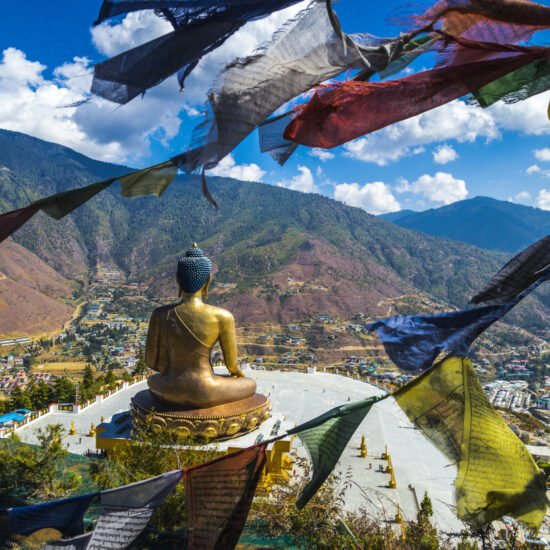 Golden Buddha statue in Bhutan