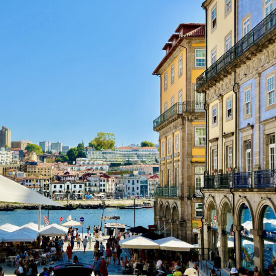 Colorful Riverside Life in Porto, Portugal
