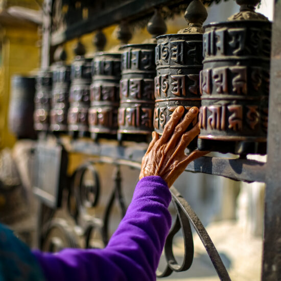 Prayer wheels of Swayambhunath Stupa