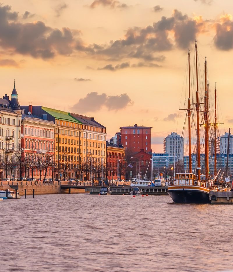 Helsinki city skyline, cityscape of Finland