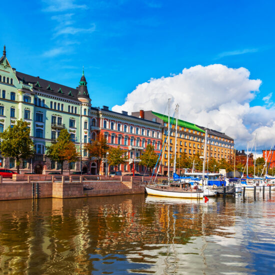 Old Town pier in Helsinki, Finland