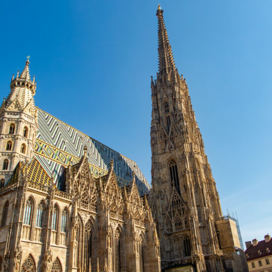 View of Stephansdom cathedral in Wien