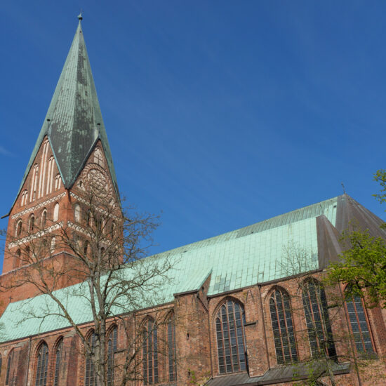 the old town of Lueneburg in northern germany
