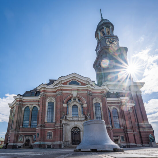 St. Michaelis Church in backlight
