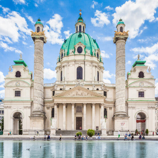Saint Charles's Church at Karlsplatz, Vienna, Austria