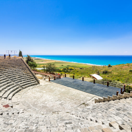The Roman theater at Ancient Kourion, district of Lemessos (Limassol), Cyprus