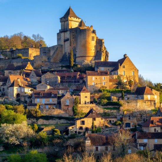 Medieval Castelnaud village and castle, Perigord, France