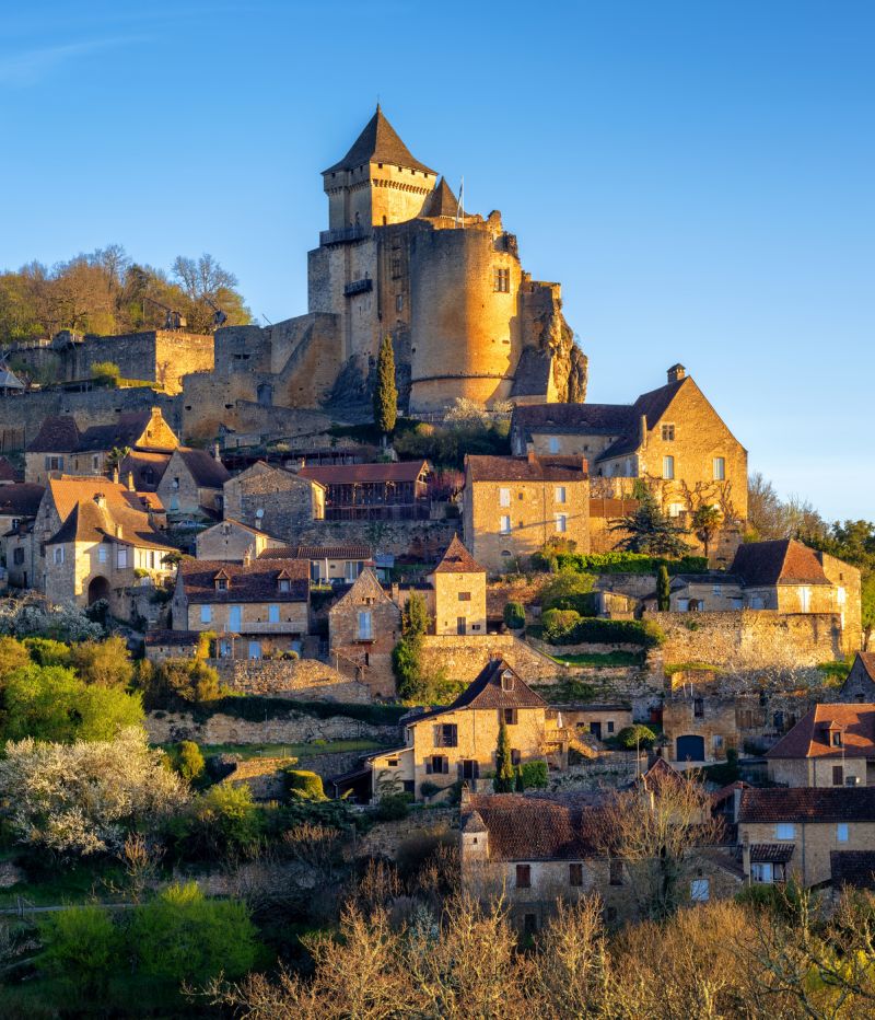 Medieval Castelnaud village and castle, Perigord, France