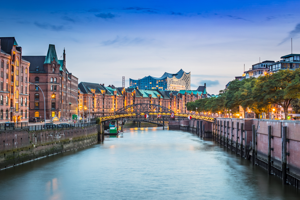 UNESCO World Heritage "Speicherstadt" in Hamburg Germany