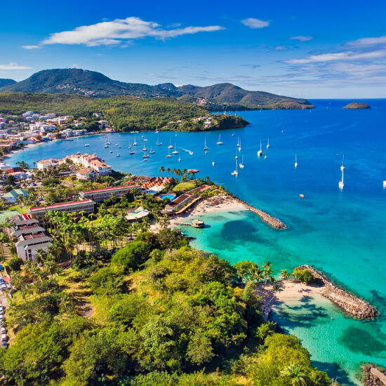 Les Trois Ilets, Martinique Aerial View to Anse Mitan
