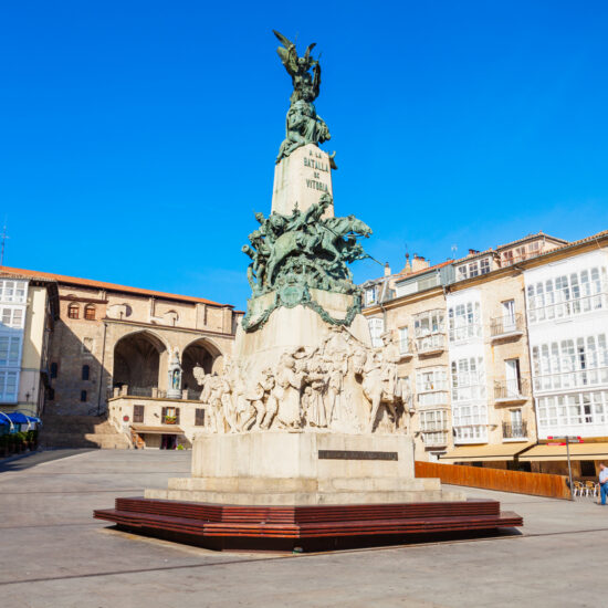 Virgen Blanca Square in Vitoria Gasteiz