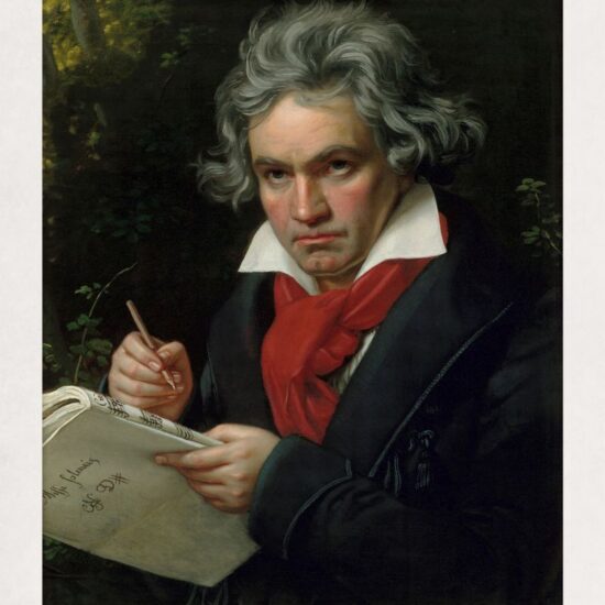 Portrait of composer Ludwig van Beethoven