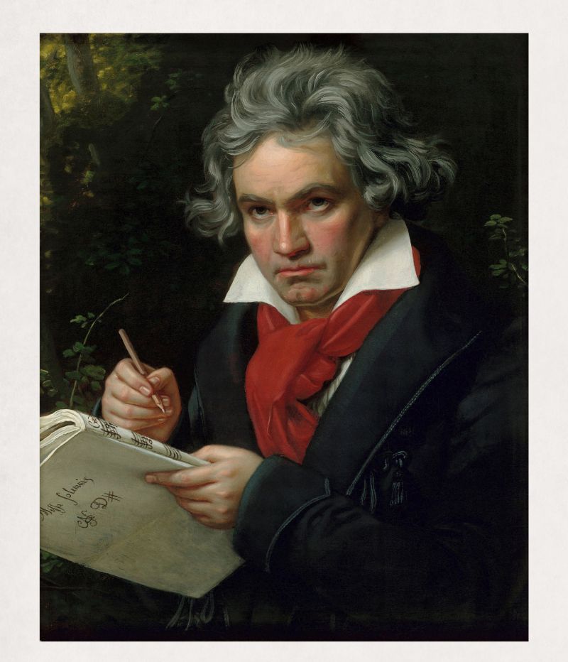 Portrait of composer Ludwig van Beethoven