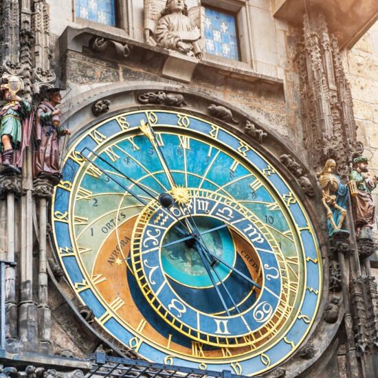 Historical medieval astronomical clock in Prague