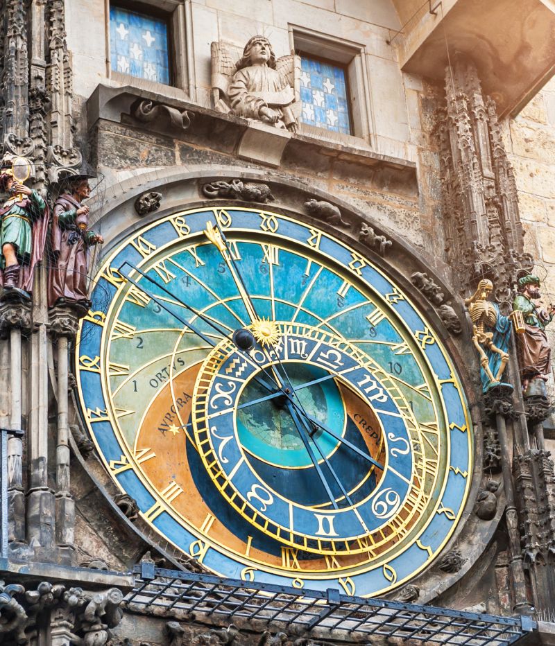 Historical medieval astronomical clock in Prague
