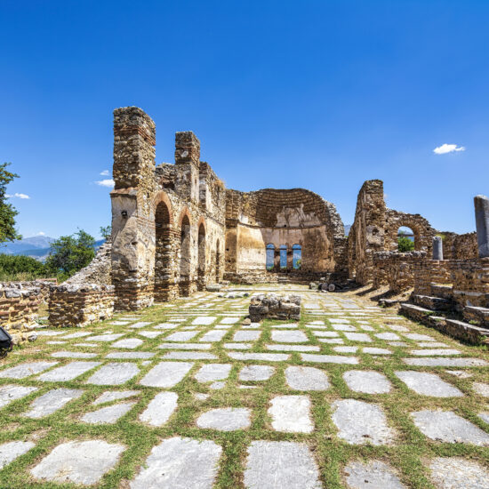 Ruins of the Basilica of Agios Achilleios, Lake Prespa