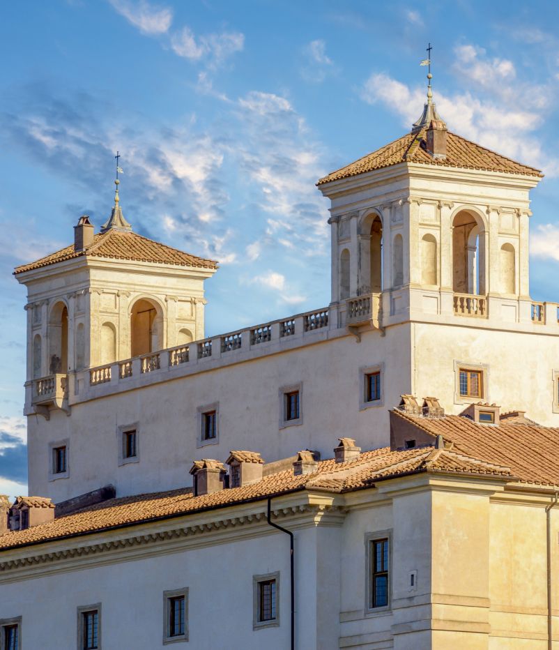 Villa Medici on Pincian hill in Rome, Italy