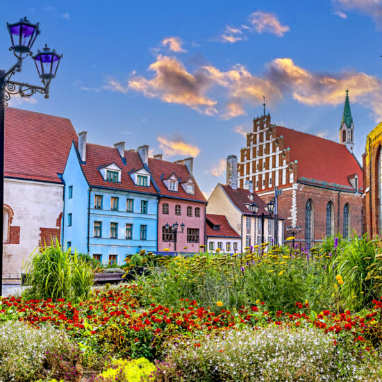 Evangelical Lutheran Church of Saint John the Baptist in old Riga, Latvia