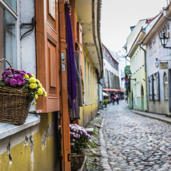 Old Street of Tallinn Estonia